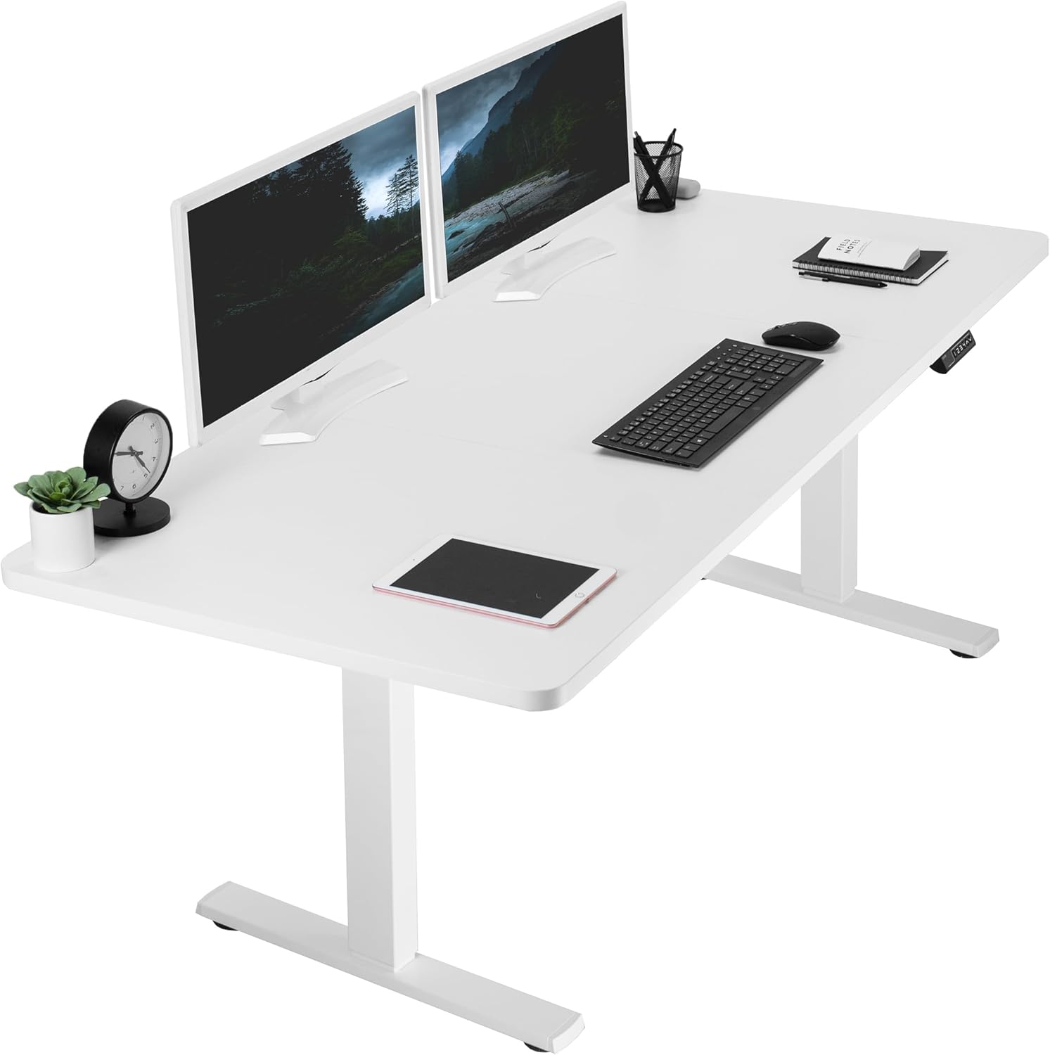 VIVO Electric Standing Desk with Memory Height Adjustment Features