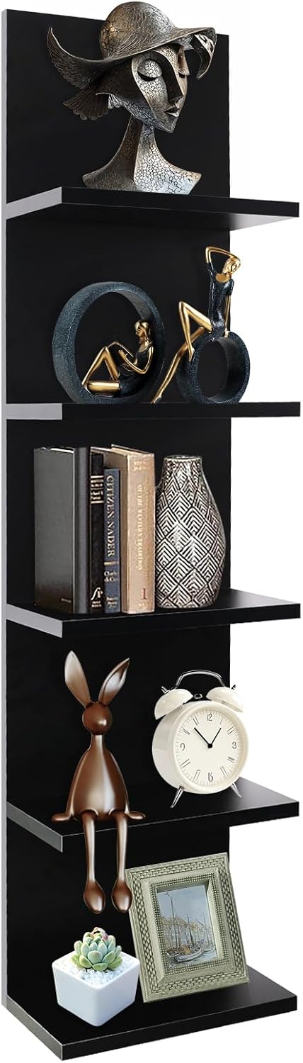 Homaterial 5 Tier Wall Shelf for Living Room and Bedroom Decor