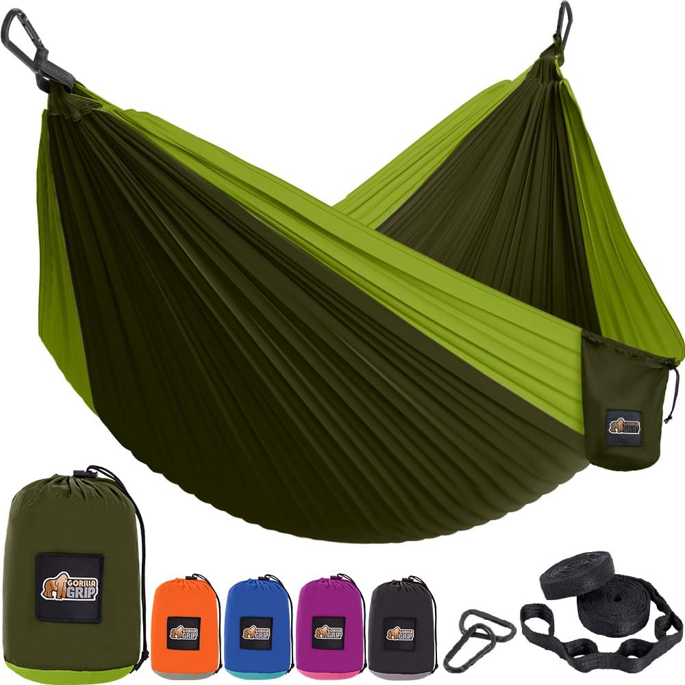 Durable Gorilla Grip Camping Hammock - Holds 400lbs