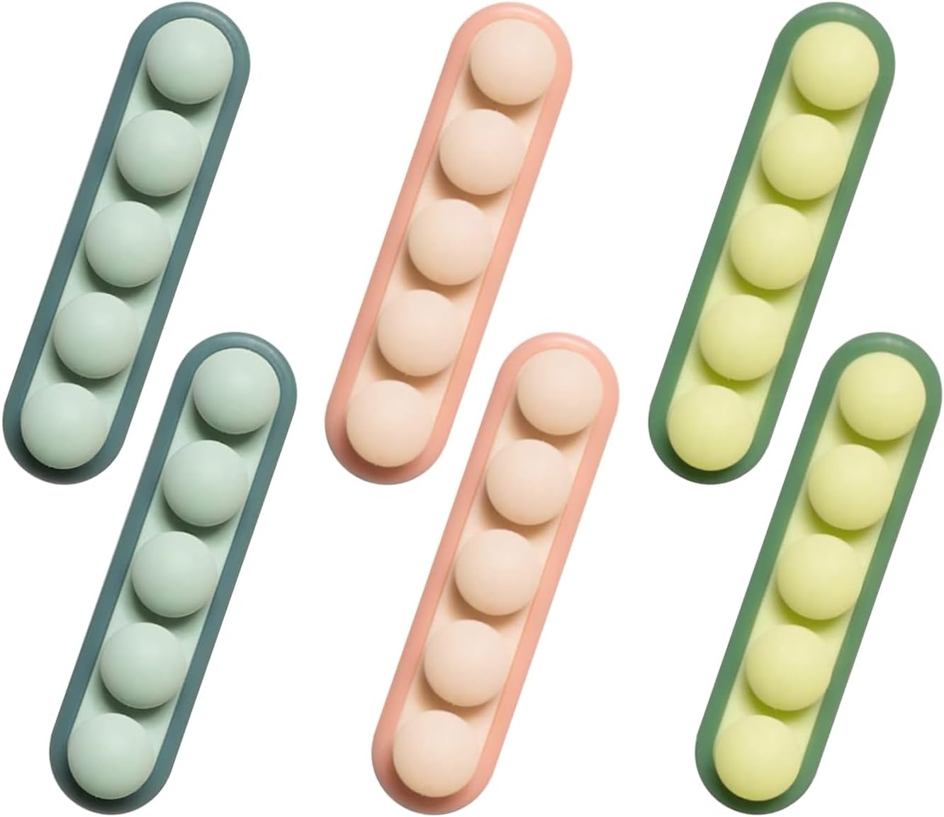 COOCAT 3 Pack Pea Cable Clips - Cord Organizer