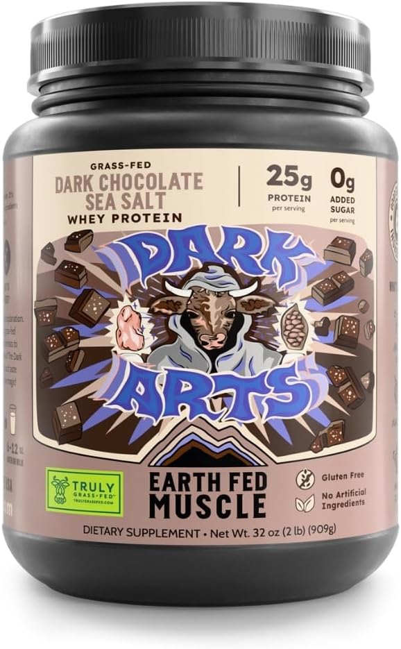Earth Fed Muscle Dark Arts Grass Fed Whey Protein Powder Review