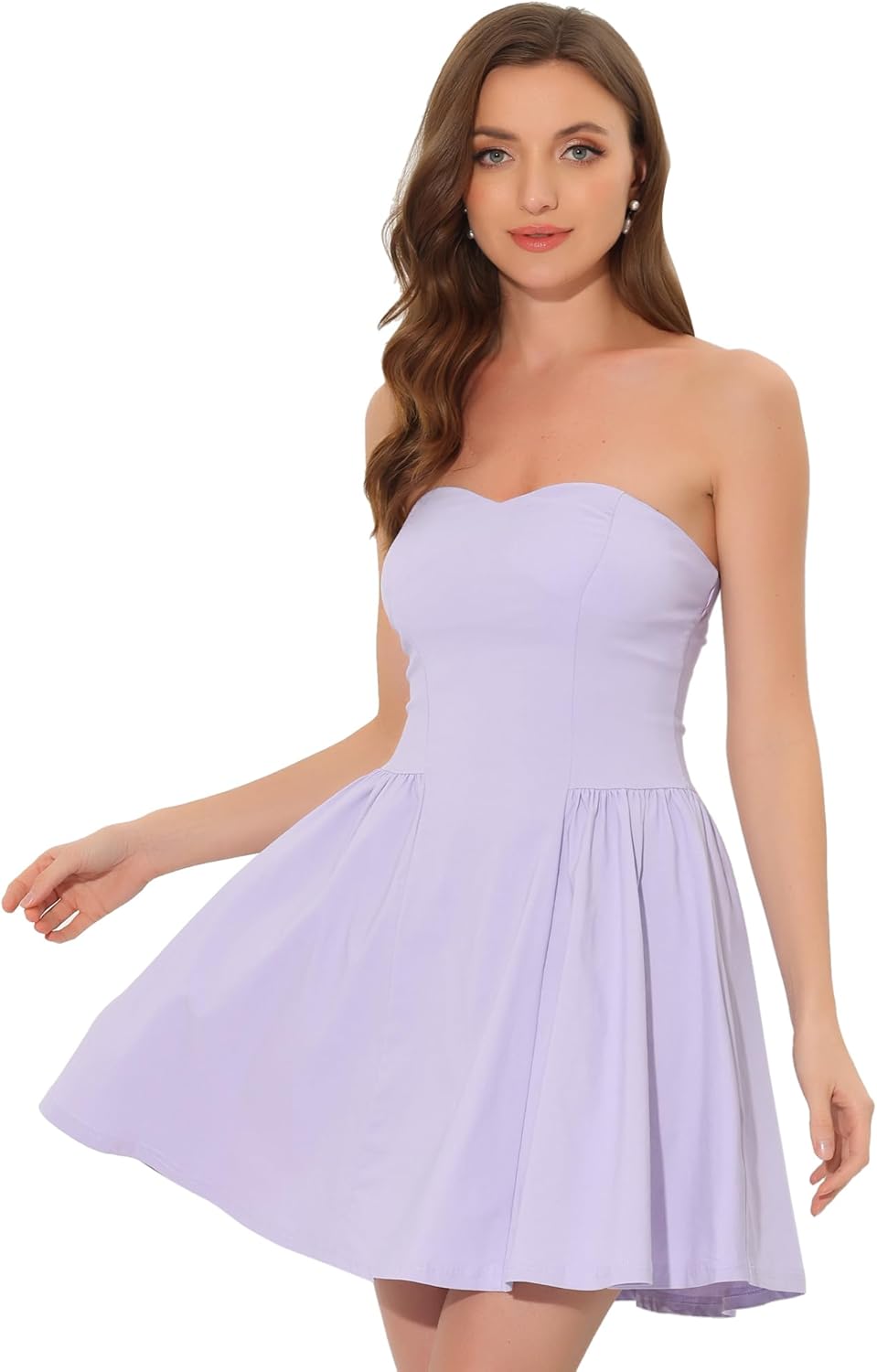 Allegra K Women's Sexy Strapless Party Dress for Any Occasion