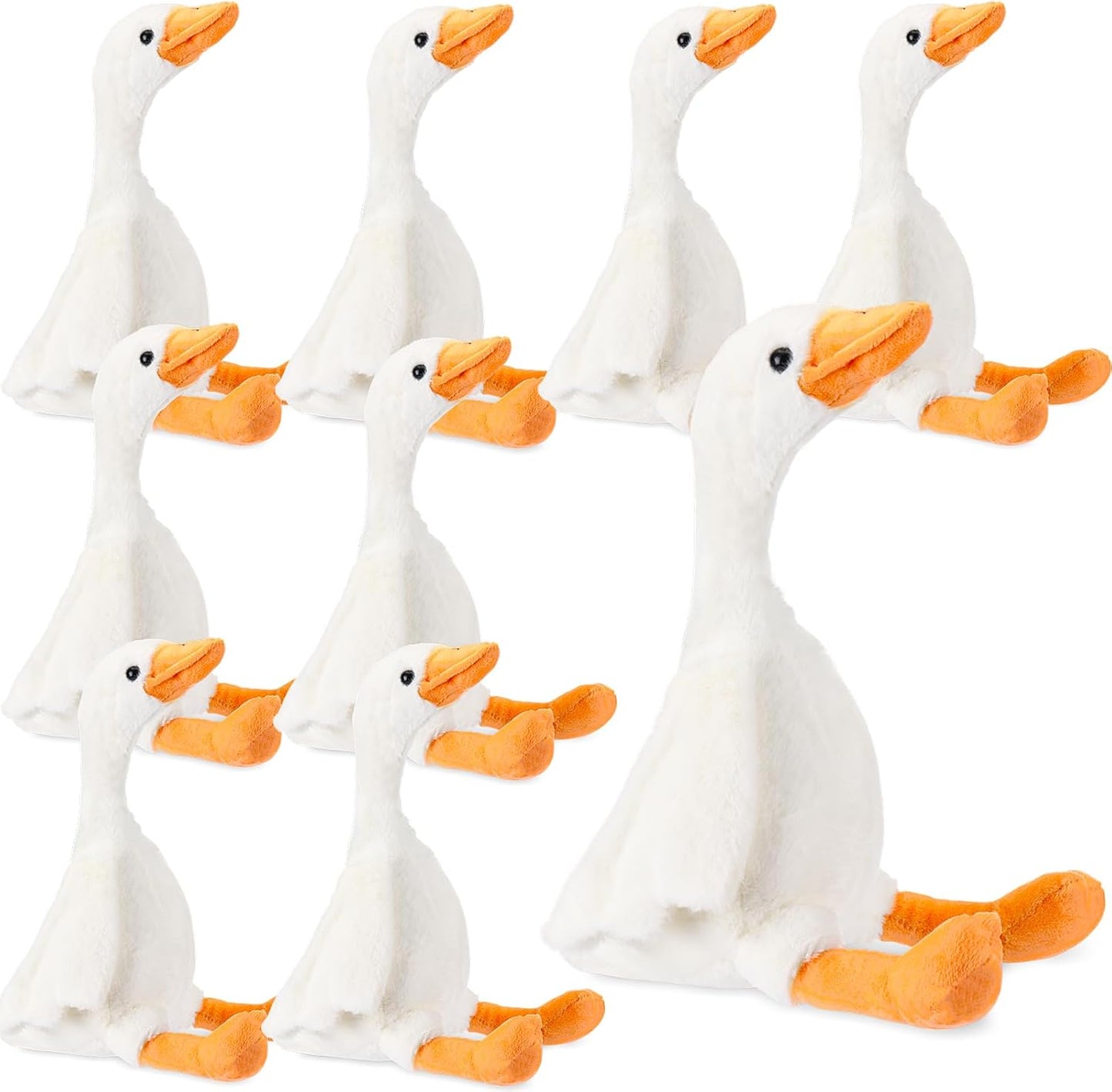 8 Inch Goose Plush Stuffed Animal Set for Fun and Warmth