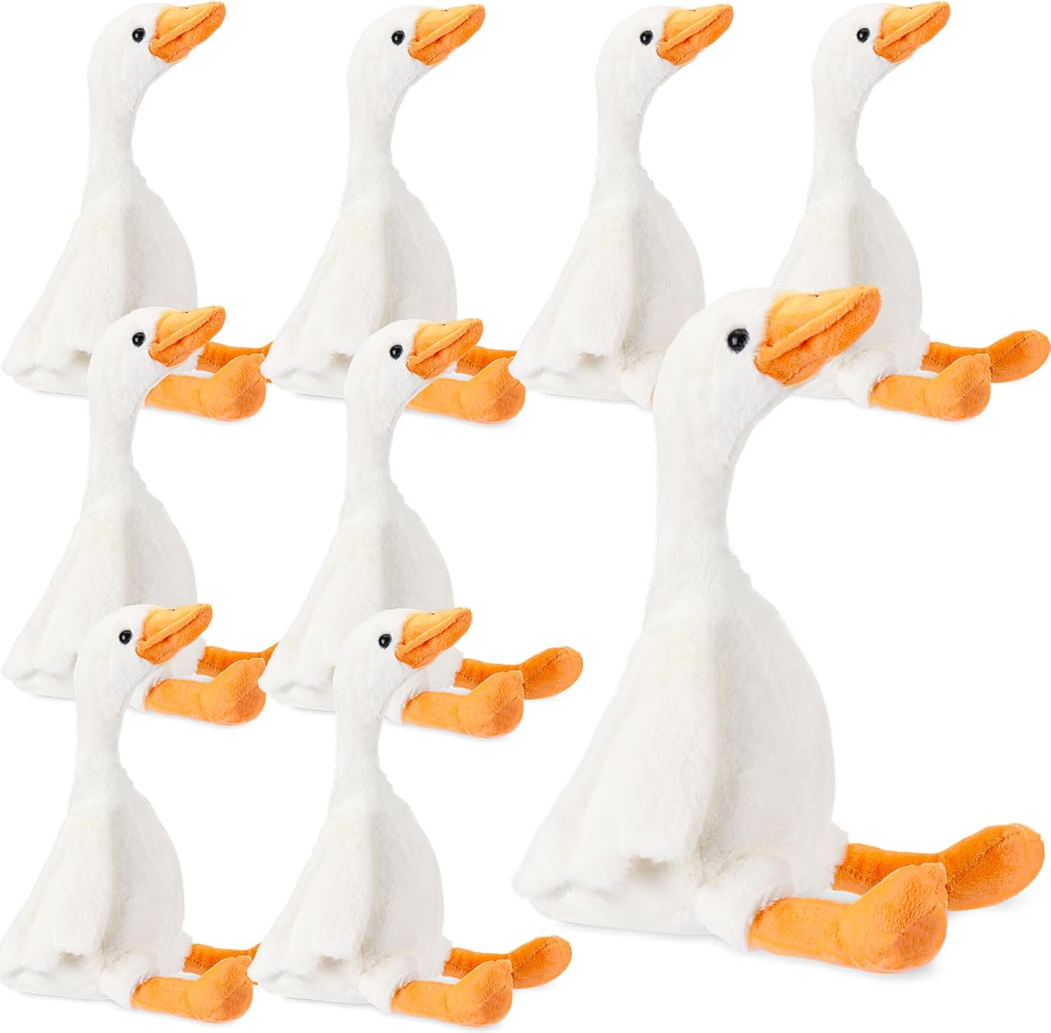 8 Inch Goose Plush Stuffed Animal Set for Fun and Warmth