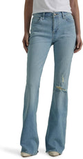 Lee Womens Legendary Mid Rise Flare Jean - Flattering Stretch Fit they