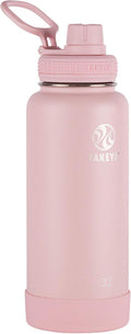 Takeya Actives Water Bottle with Spout Lid - 40 oz Blush Insulated