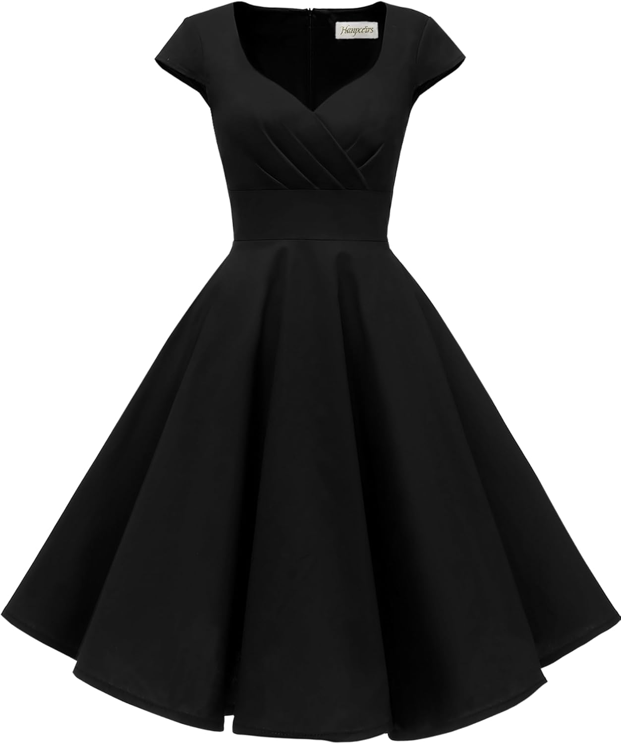 Retro Vintage Cocktail Swing Dress with Pockets for Women