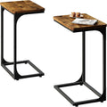 QEEIG C Shaped Side Table Set of 2 for Living Room Use