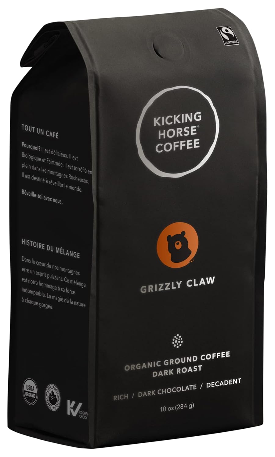 Kicking Horse Coffee Grizzly Claw Dark Roast Ground 60 Oz Pack