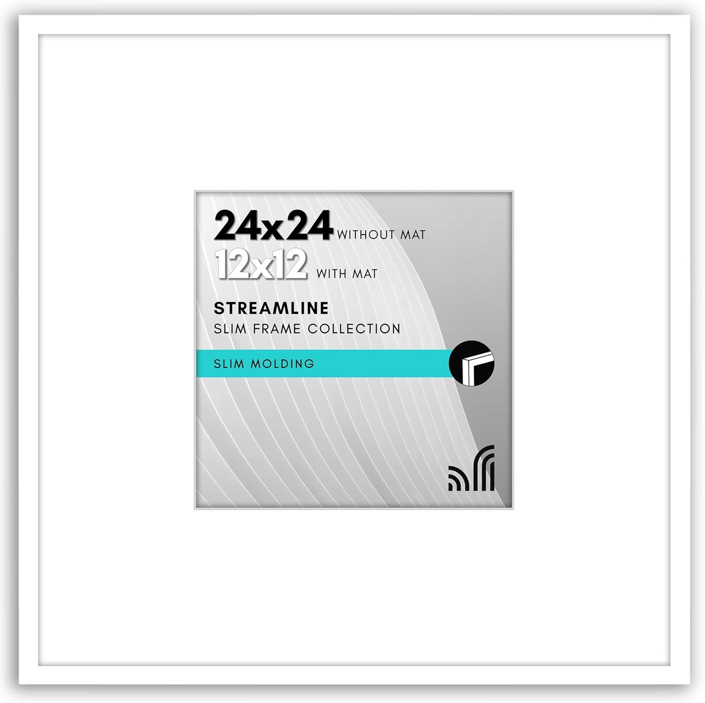 24x24 Picture Frame with Polished Plexiglass for Stylish Display