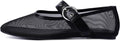 Leopard Flats for Women Mesh Mary Jane Ballet Flats - Chic Comfort in