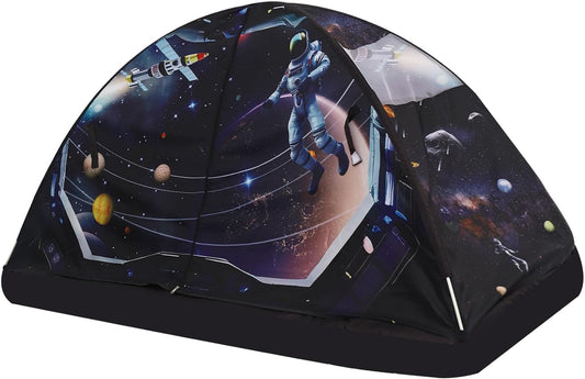 Planet & Rainbow Bed Tent for Kids | Easy Set-Up Playhouse