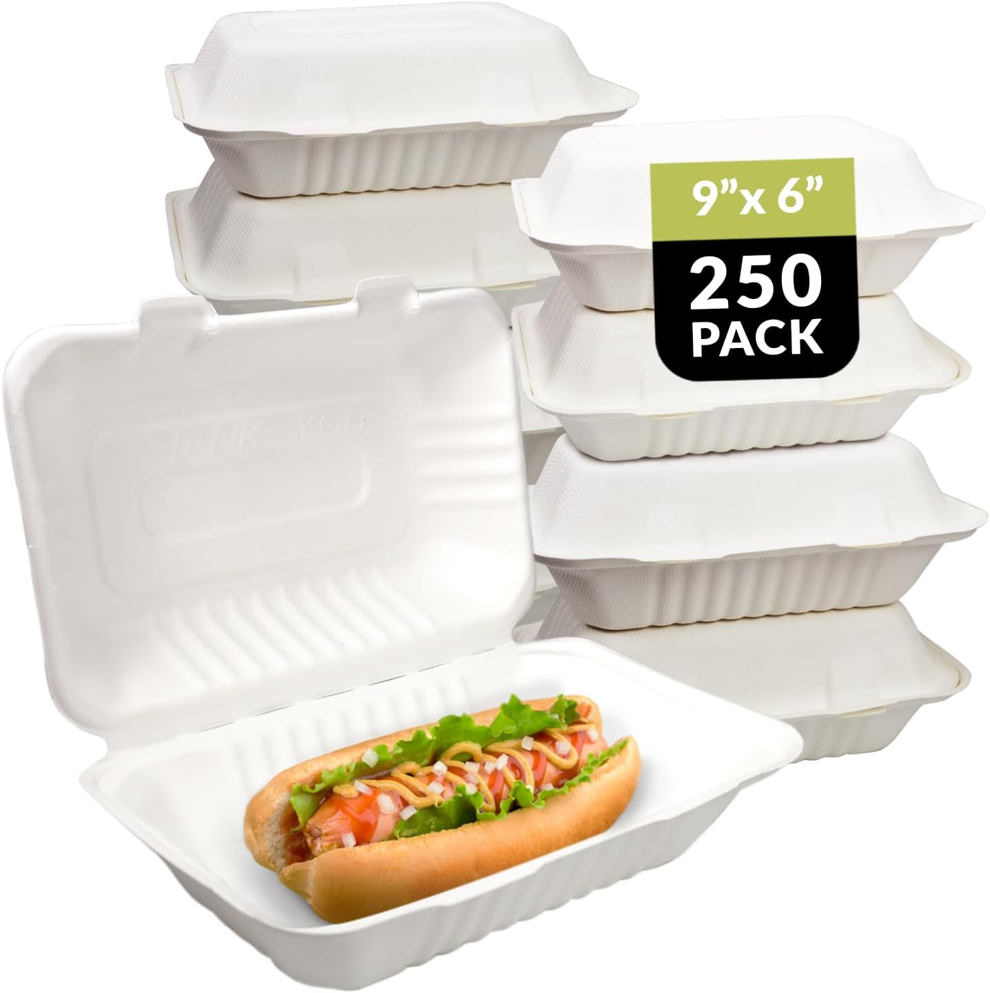 Eco-Friendly Clamshell Takeout Food Containers for Sustainable Dining