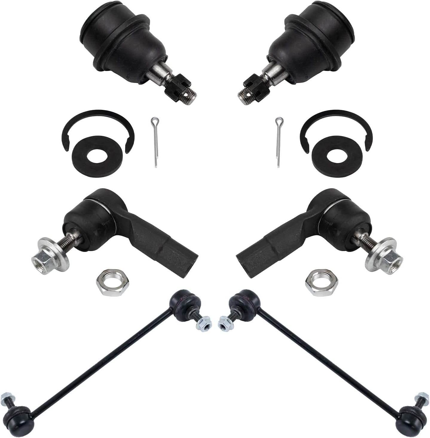 TRQ Front Steering & Suspension Kit for 2014-2018 Jeep Cherokee