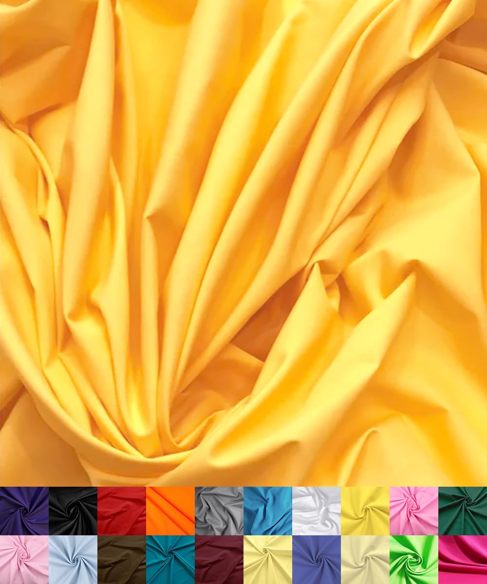 Barcelonetta Poly Cotton Fabric for Sewing - Lightweight Broadcloth