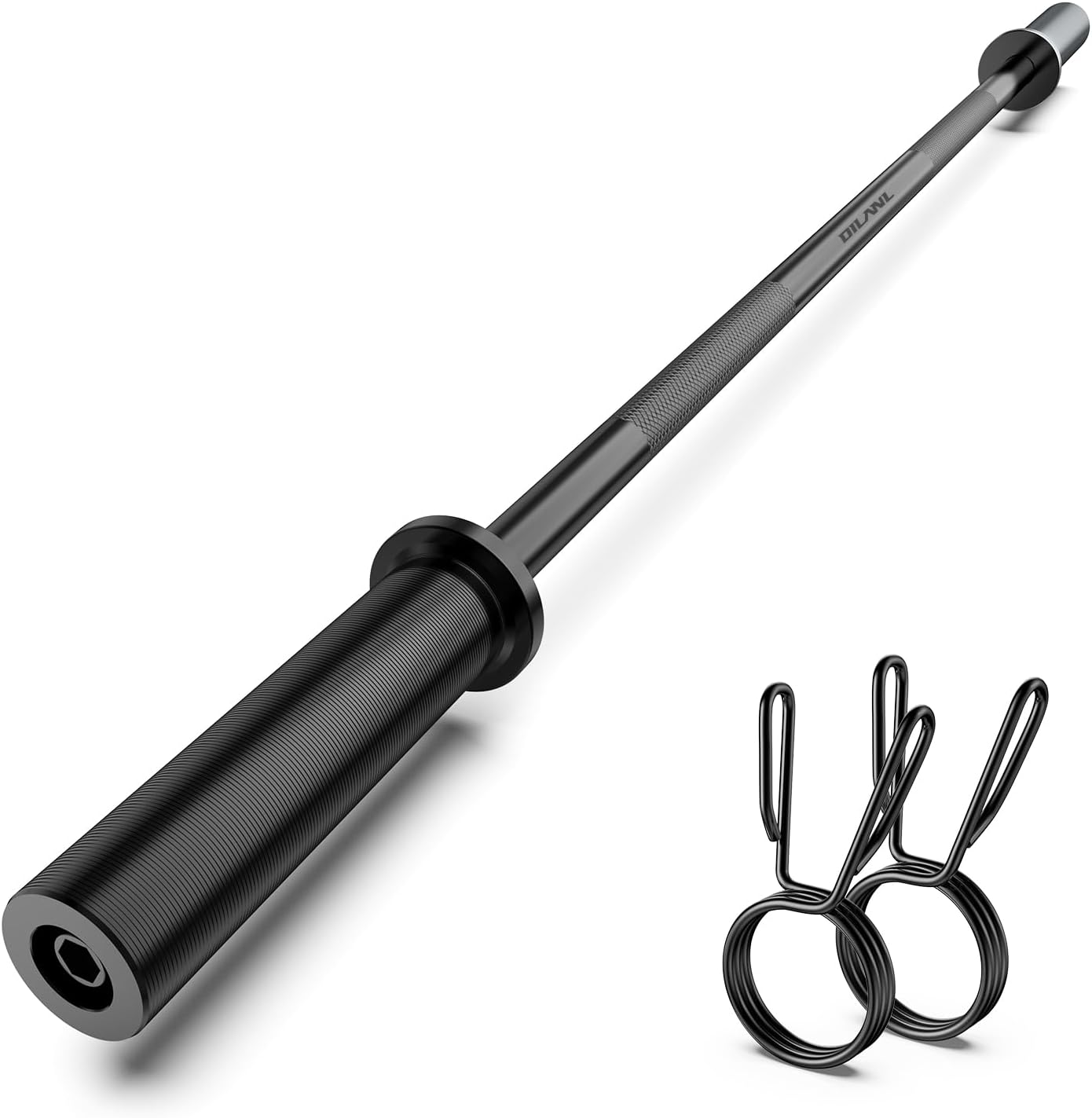 Olympic Barbell Bar 55in for Strength Training and Weight Lifting