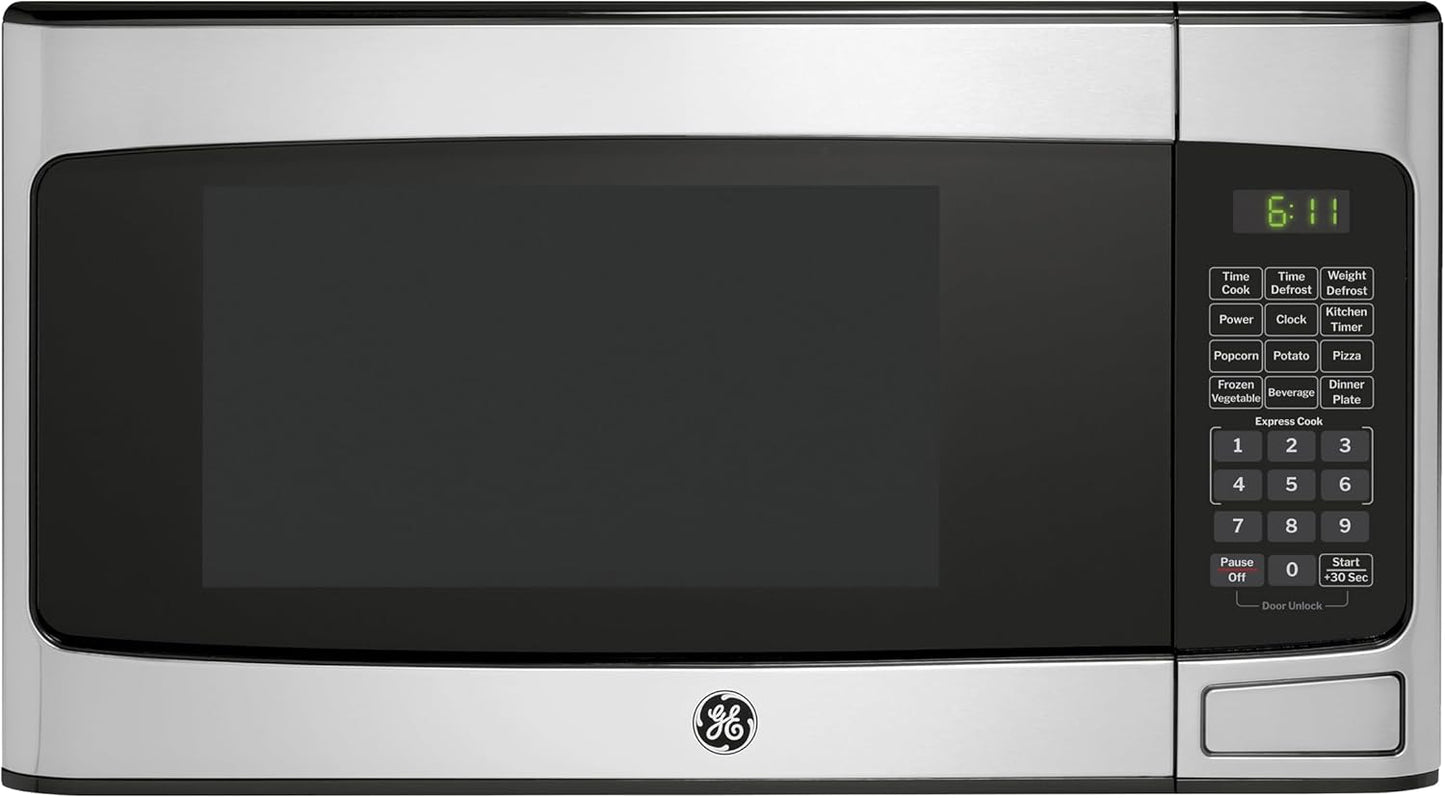 GE 950W Microwave Oven with Child-Lock - Kitchen Countertop Must-Have