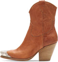 Keleimusi Women's Western Cowgirl Ankle Boots for Stylish Comfort