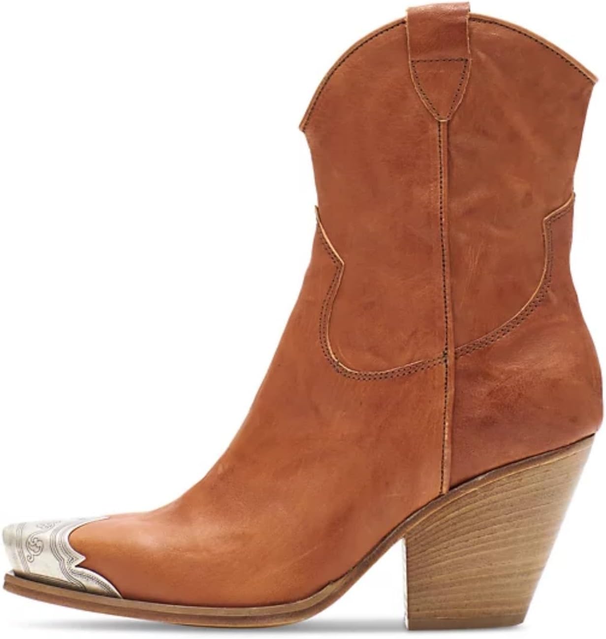 Keleimusi Women's Western Cowgirl Ankle Boots for Stylish Comfort