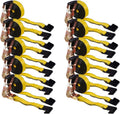 Ratchet Tie-Down Straps 10 Pack 2in x 30ft - Heavy Duty 10,000 lb