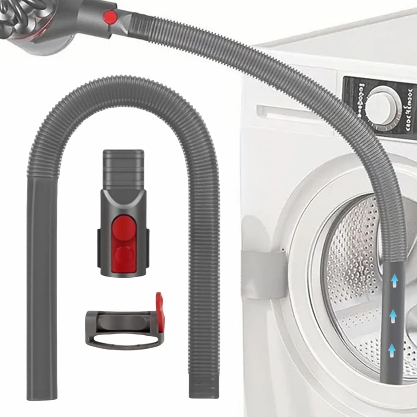 Flexi Crevice Tool for Dyson Vacuums, Upgraded Lint Hose, JEDELEOS