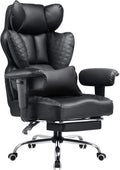 400lbs Big & Tall Gaming Chair + Footrest! Ergonomic Design