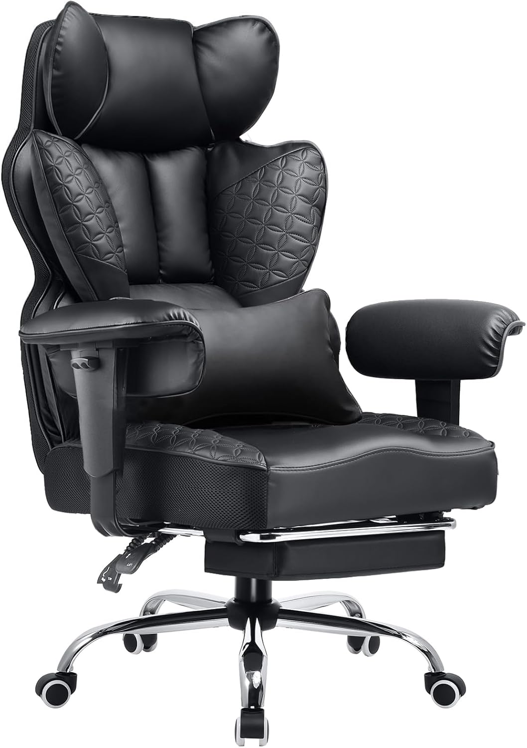 400lbs Big & Tall Gaming Chair + Footrest! Ergonomic Design