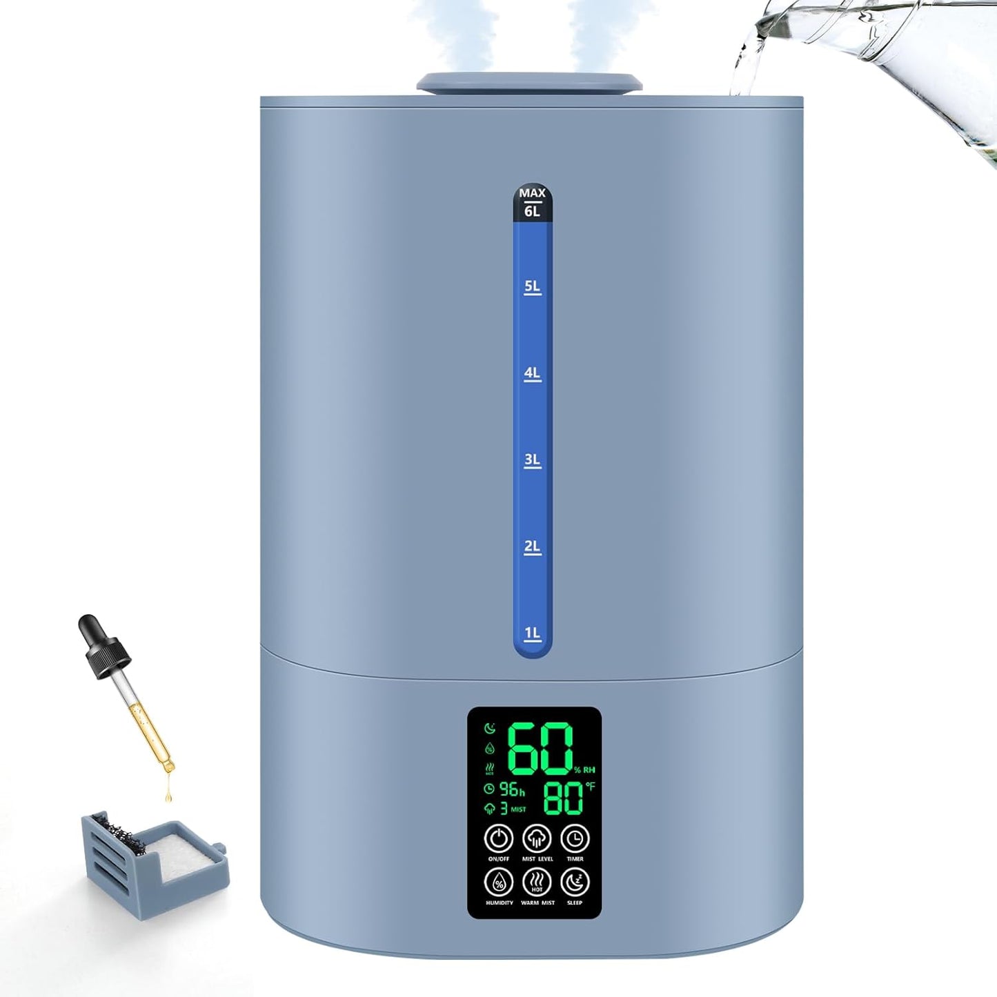 6L Humidifiers for Bedroom and Large Rooms with Essential Oils