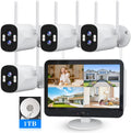 Dual Lens 2K+2K Home Wireless Security Camera System - 10CH Kit