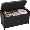 HOMEFORT Shoe Bench with Lift Top Storage and Cushioned Seat