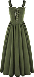 Scarlet Darkness Women's Renaissance Lace Up Long Dress - Corset Fit