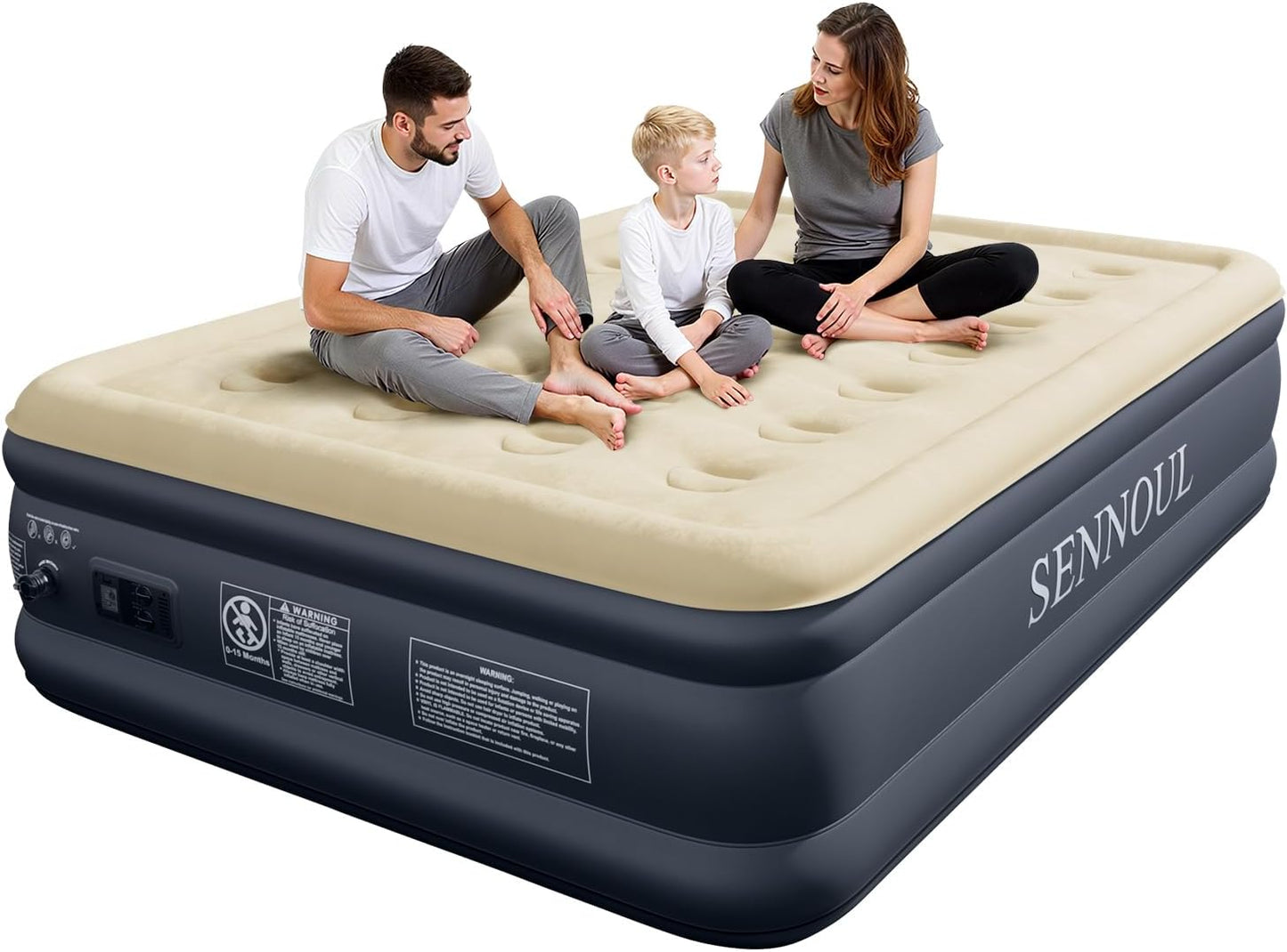 Air Mattress Full with Built in Pump for Comfortable Sleep