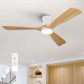 52-Inch Ceiling Fan with Lights Remote Control - Quiet Flush Mount