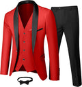 YND Men's 3 Piece Slim Fit Tuxedo Set for Any Occasion