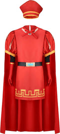 Men Costume Adult King Hat Outfits for Halloween Cosplay Fun