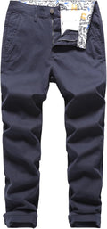 Men's Slim-Fit Stretch Cotton Tapered Casual Chino