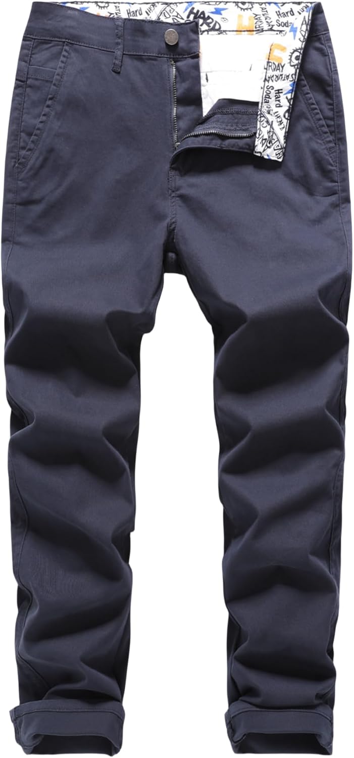 Men's Slim-Fit Stretch Cotton Chino Pants for Every Occasion