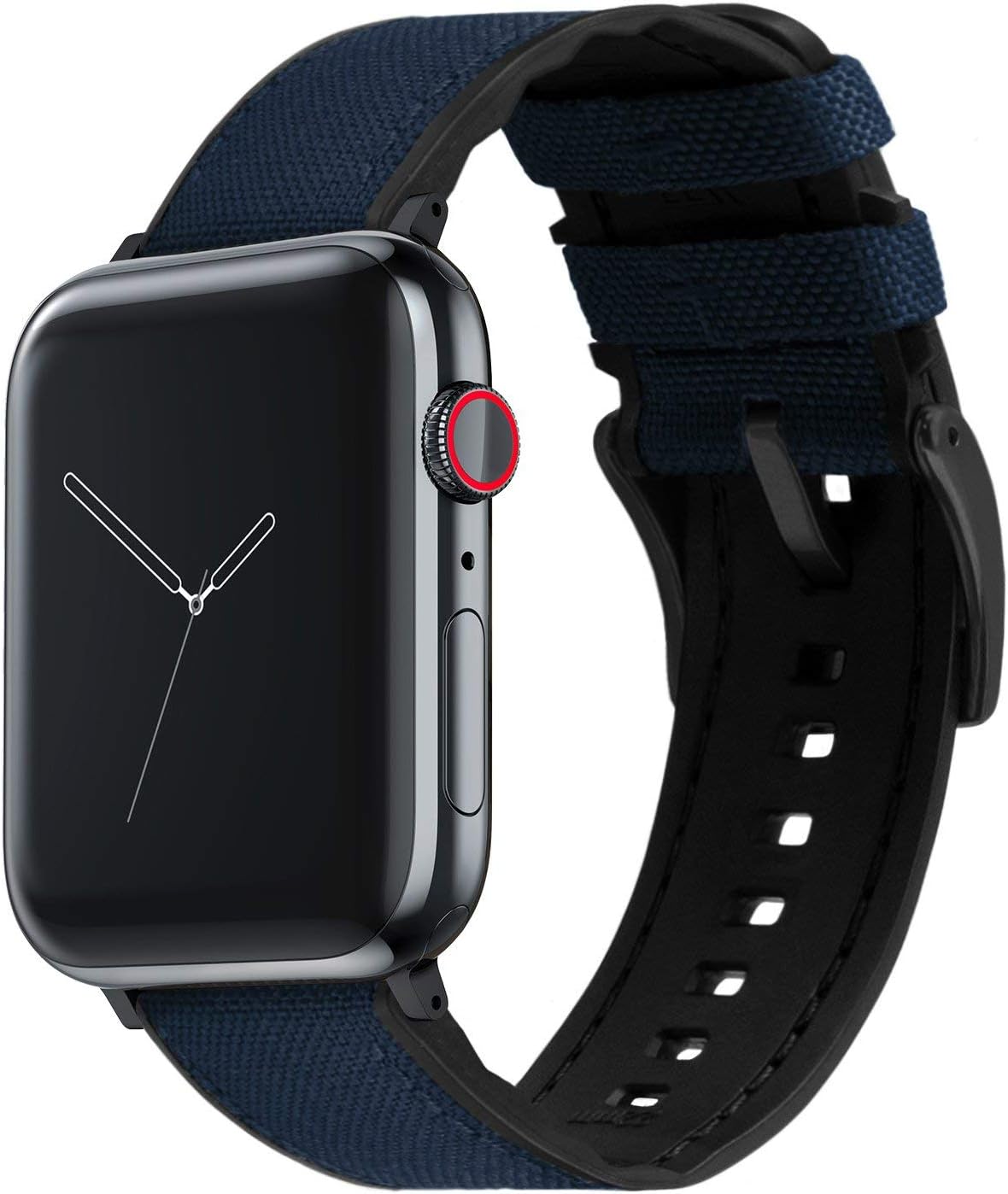 BARTON WATCH BANDS Cordura Fabric Silicone Hybrid for Apple Watch