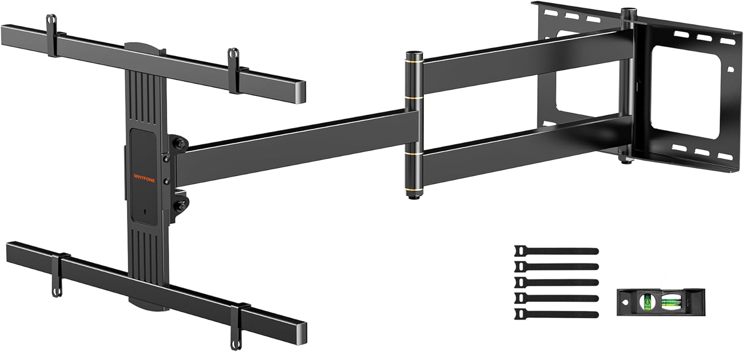 Extra Long Arm TV Wall Mount with 43in Extension for 37-80in TVs