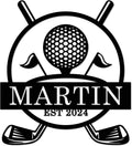 Personalized Golf Metal Name Sign for Sports Dad