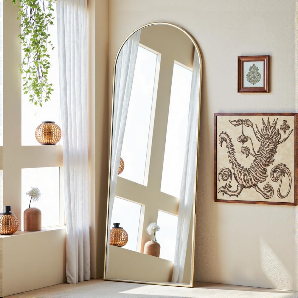 OGCAU Full Length Mirror with Arched Design for Any Space