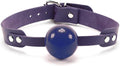 Aurora Silicone Mouth Ball with Genuine Leather Strap for Durability