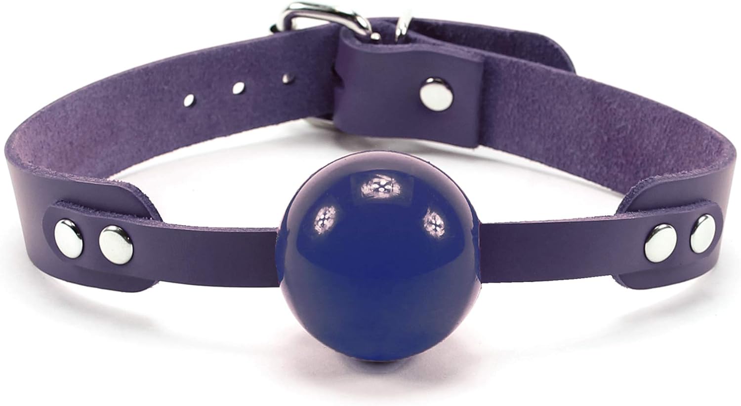 Aurora Silicone Mouth Ball with Genuine Leather Strap for Durability