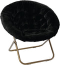 Milliard Saucer Chair for Adults Teens & Kids - XL Faux Fur Foldable