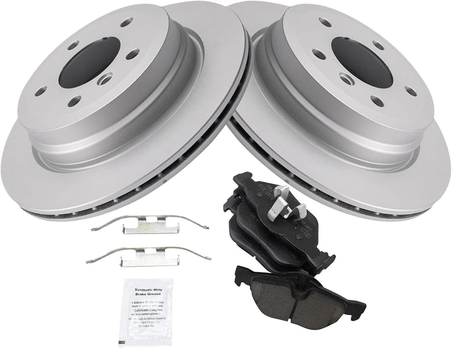 TRQ Rear Brake Pad & Rotor Kit for BMW 328i and X1 Models
