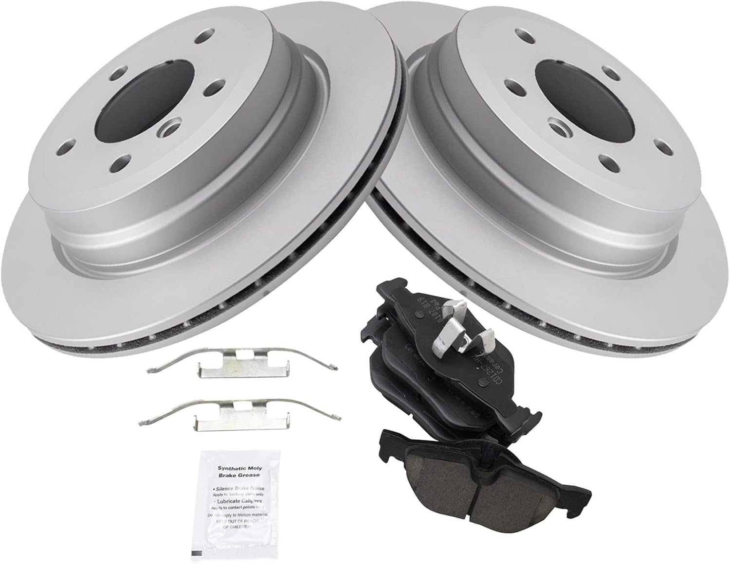 TRQ Rear Brake Pad & Rotor Kit for BMW 328i and X1 Models