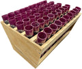 50 Shot Fan Rack with 1.75in Purple Fiberglass Mortar Tubes