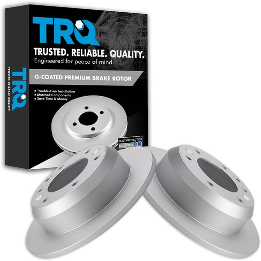 TRQ Rear Brake Rotors Set for Hyundai Entourage & Kia Sedona