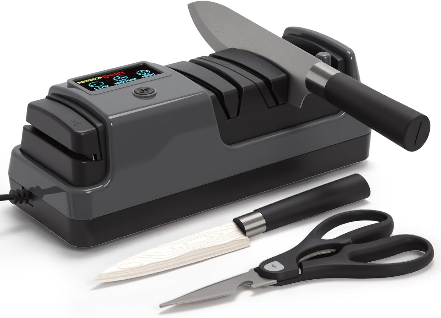 Professional 3-Stage Electric Knife Sharpener for All Knives