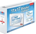 Cardinal Slant-D Ring 11in x 17in Tabloid ClearVue Binder - 3in Rings